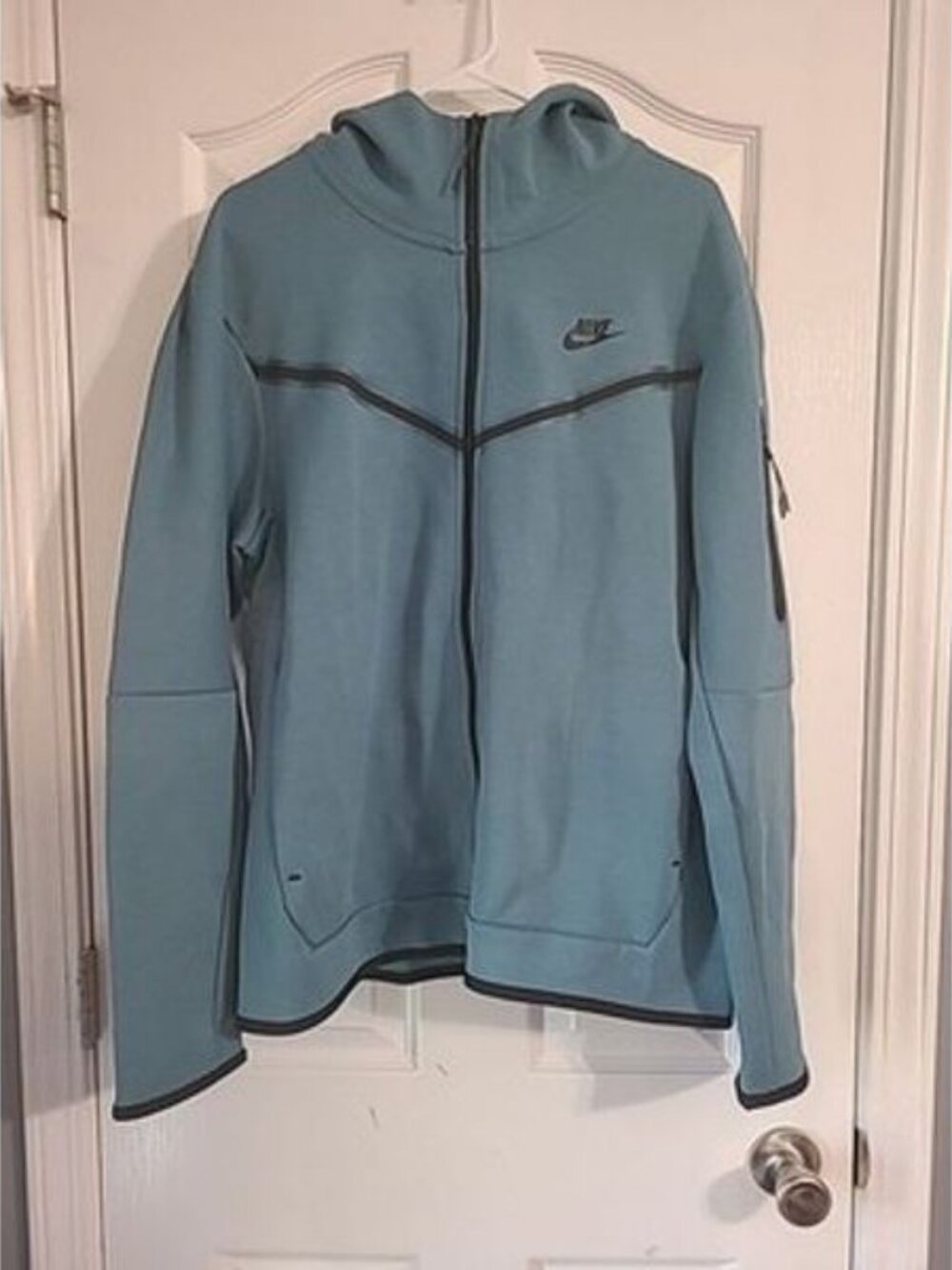 Nike Sportswear Tech Men's Size Large Mineral Teal Full Zip Hoodie CU4489-381